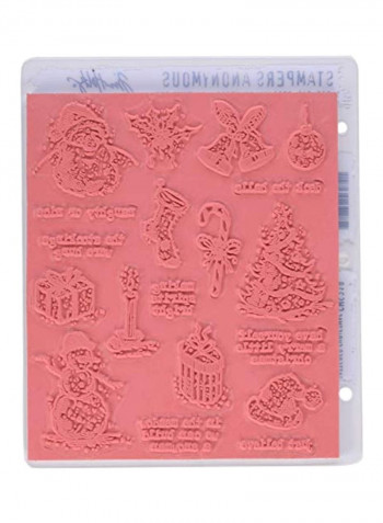 Tim Holtz Cling Stamp Pink