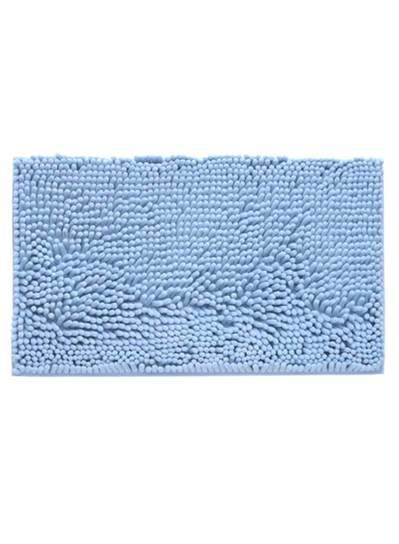 Washable Soft Bathroom Floor Mat Lake Blue 70 x 140centimeter
