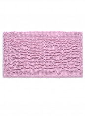Washable Soft Bathroom Floor Mat Pink 70 x 140centimeter