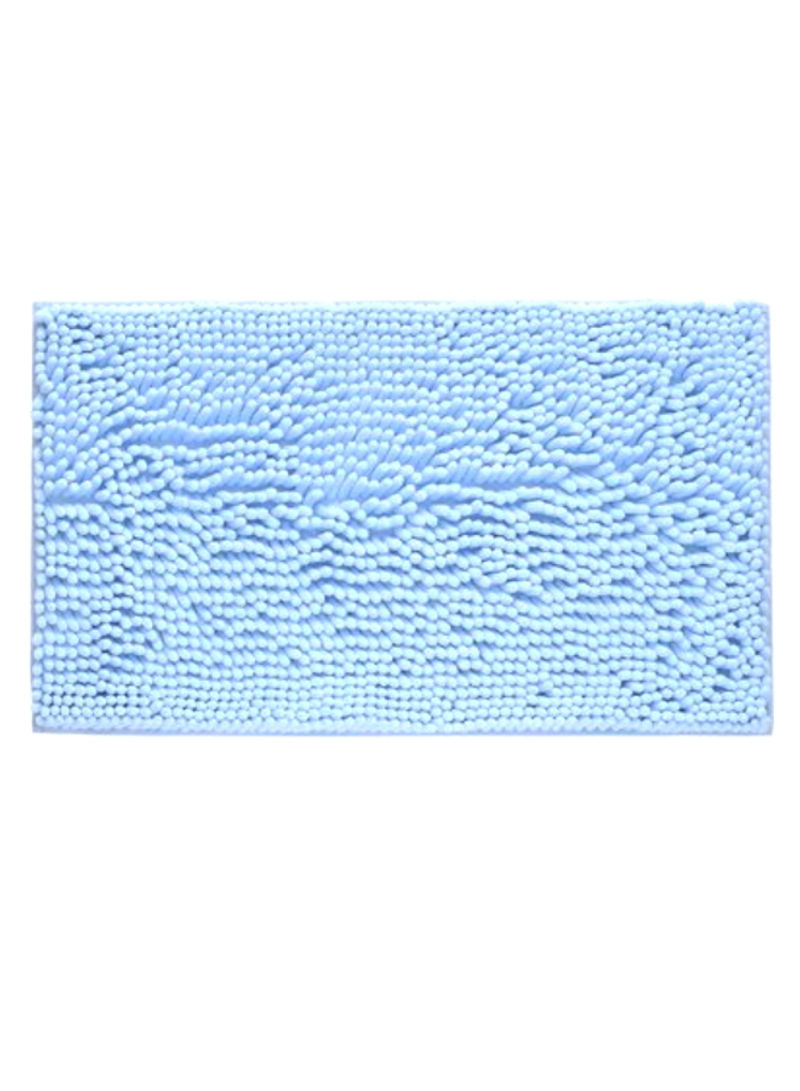 Washable Soft Bathroom Floor Mat Light Blue 70 x 140centimeter