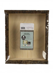 Natural Bark Edge Shadow Box Beige/Brown 3.6x9.4x11.4inch