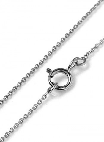 Rhodium Plated 925 Sterling Silver Moonstone Studded Celtic Knot Sun Ray Pendant Necklace