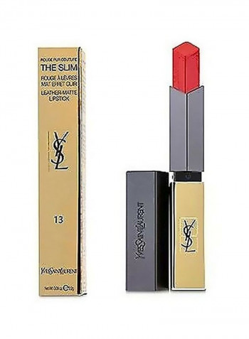 Rouge Pur Couture Leather Matte Lipstick 13 Original Coral
