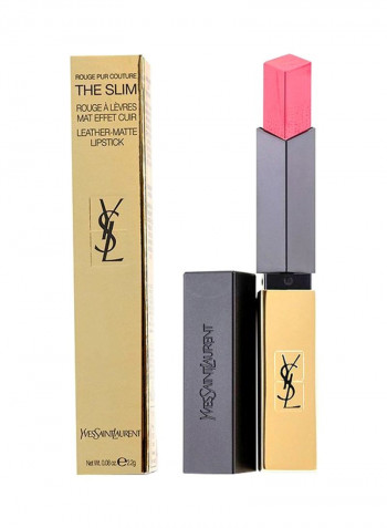 Rouge Pur Couture The Slim Leather Matte Lipstick 14 Rose Curieux