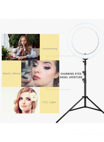 Outer Ring Light With Foldable Stand Set White