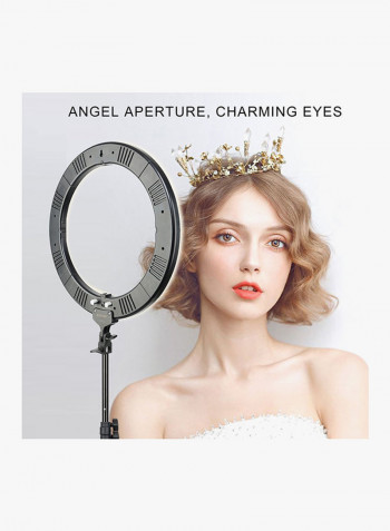 Outer Ring Light With Foldable Stand Set White