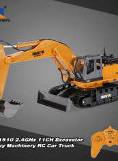 NO.1510 2.4GHz 11CH Alloy Engineering Electronic Excavator Heavy Machinery RC Toys Car Truck 48cm