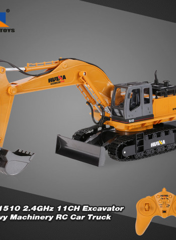 NO.1510 2.4GHz 11CH Alloy Engineering Electronic Excavator Heavy Machinery RC Toys Car Truck 48cm