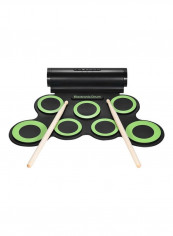 Portable Digital Stereo Electronic Drum With Sticks Set