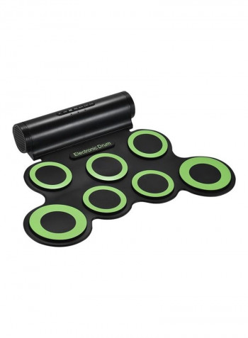 Portable Digital Stereo Electronic Drum With Sticks Set