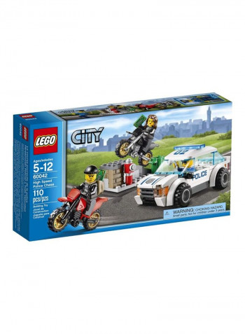 110-Piece High Speed Police Chase Building Set
