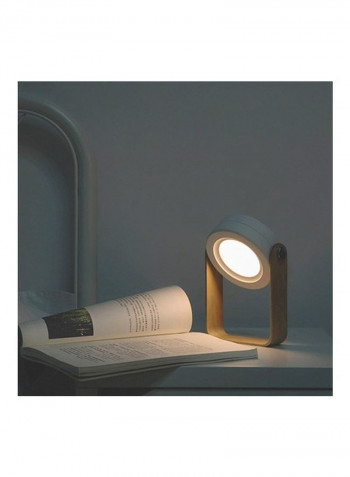 Portable USB Rechargeable LED Desk Lamp Night Light White 22x16x6cm