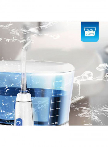 Electric Household Oral Irrigator أبيض/أزرق 0.5x12.5x21.2سم