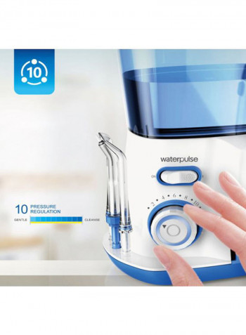Electric Household Oral Irrigator أبيض/أزرق 0.5x12.5x21.2سم