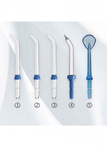Electric Household Oral Irrigator أبيض/أزرق 0.5x12.5x21.2سم