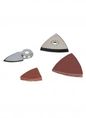 14-Piece Multi-Tool Sanding Accessory Set Silver/Brown