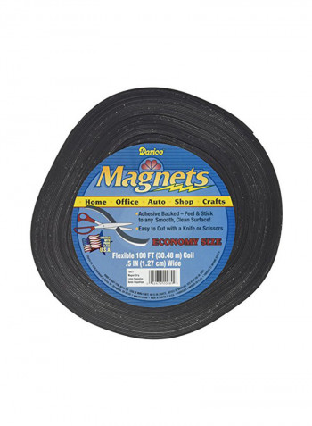 Adhesive Back Magnetic Tape Black