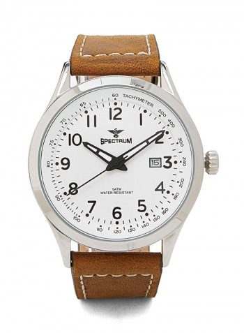 Leather Analog Watch 82463M