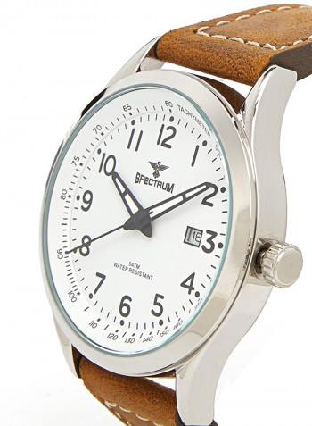Leather Analog Watch 82463M