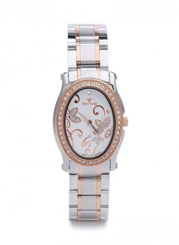 Women's Stainless Steel With Crystal Analog Watch S12553L