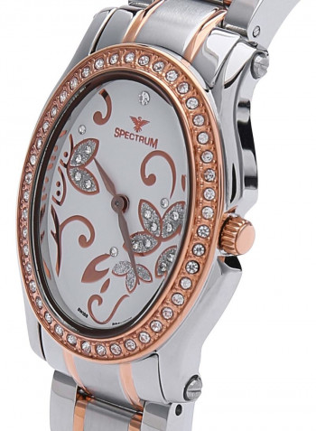 Women's Stainless Steel With Crystal Analog Watch S12553L