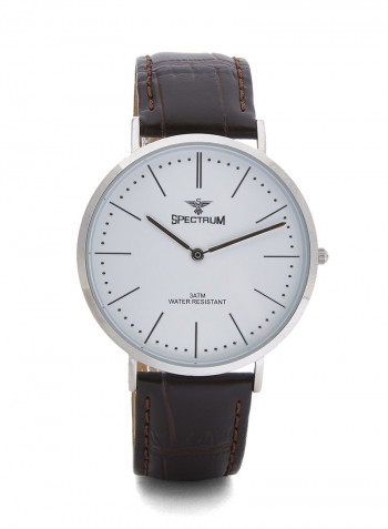 Women's Leather Analog Wrist Watch 82484L-1