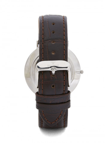 Women's Leather Analog Wrist Watch 82484L-1