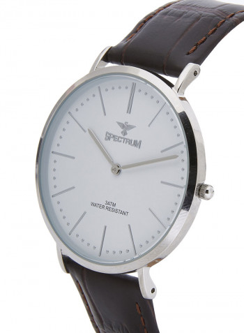Women's Leather Analog Wrist Watch 82484L-1