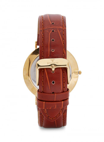 Women's Leather Analog Wrist Watch 82485L-1