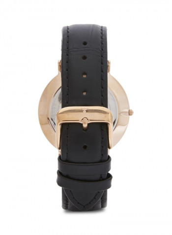 Women's Leather Analog Wrist Watch 82486L-2