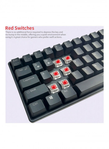Compact Mechanical Multi-Device Keyboard Black