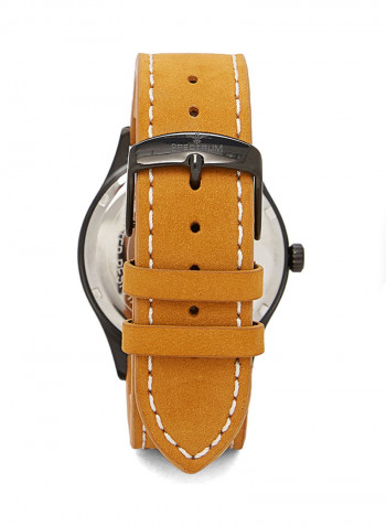 Leather Analog Watch 82461M