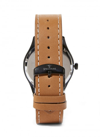 Leather Analog Watch 82461M