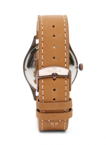 Leather Analog Watch 82462M