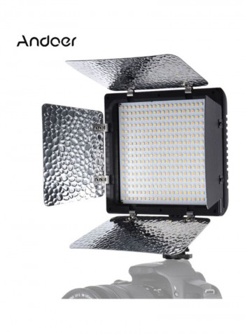 LED Video Light Panel Head 17x13x4cm White/Silver/Black