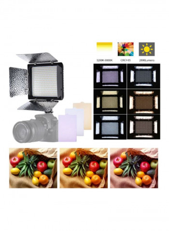 LED Video Light Panel Head 17x13x4cm White/Silver/Black