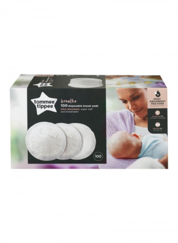 Made For Me Manual Breast Pump And 100-Piece Disposable Breast Pads Set