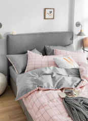 4-Pieces Super King Size Comfortable Printed Bedding Set Cotton Multicolour 200x230cm