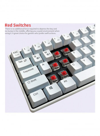Compact Mechanical Multi-Device Keyboard White