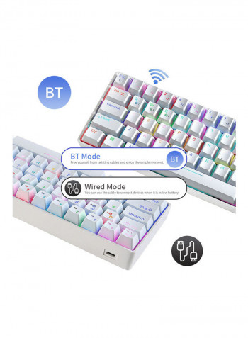 Compact Mechanical Multi-device Keyboard White