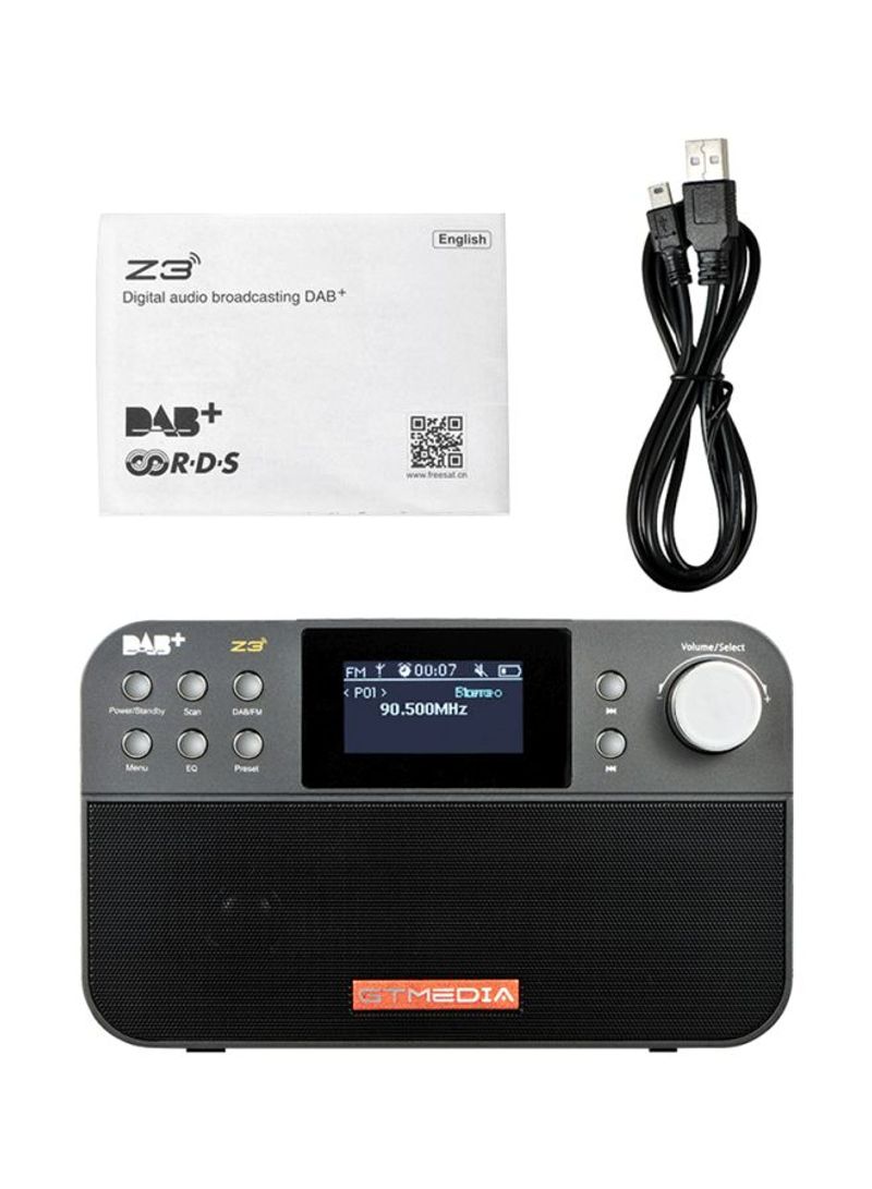 Portable DAB Radio With LCD Screen DV2018 Black