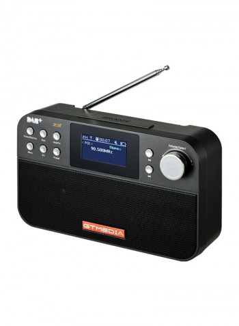 Portable DAB Radio With LCD Screen DV2018 Black