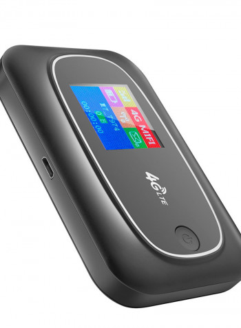 4G LTE CAT4 150Mbps Mobile WiFi Portable Hotspot Portable Wireless Black