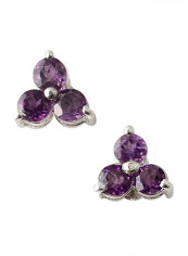 925 Sterling Silver Amethyst Button Earrings reviews 925 Sterling Silver Amethyst Button Earrings