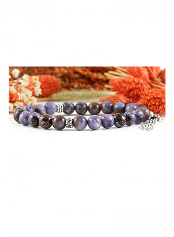 Charoite Bracelet with Sterling Silver components