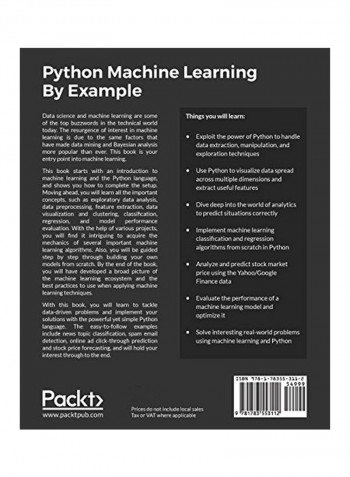 Python Machine Learning By Example Paperback