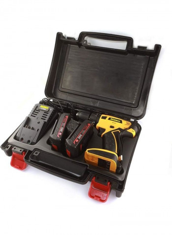 20V Lithium-ion Cordless Driver Drill Yellow 20millimeter
