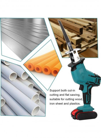 Multifunctional Reciprocating Saw Set Blue/Silver/Black