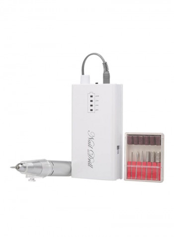 Rechargeable Nail Drill Machine Kit Multicolour