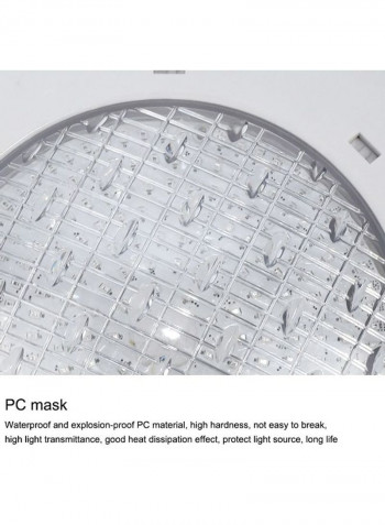 24W LED Underwater Light with Remote Control Multicolour 29 x 29 x 8centimeter